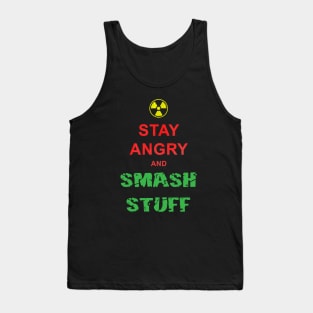 Stay Angry Superhero Keep Calm Funny Meme Tank Top